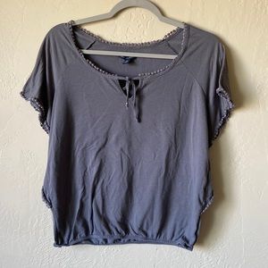 AEO Y2K boho tie blouse